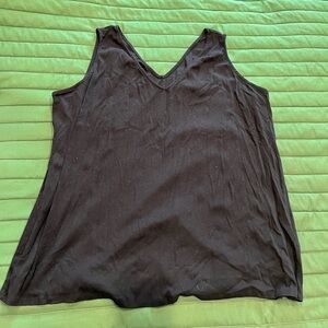 ⚪️Lane Bryant Black V-Neck Tank Top